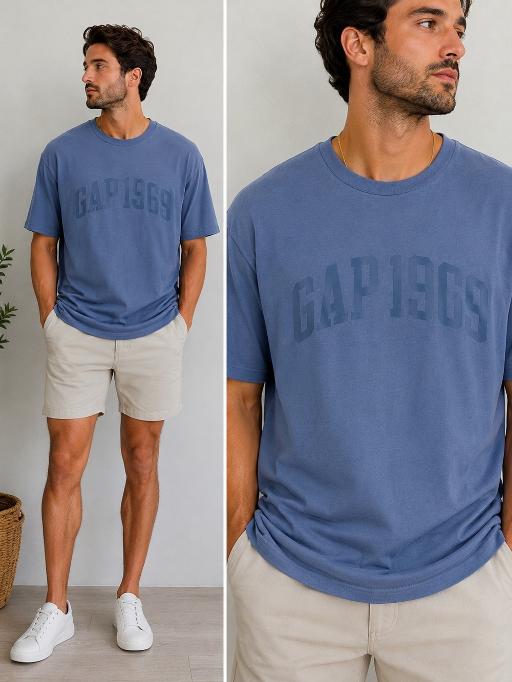 GAP 1969 Blue Logo Tee